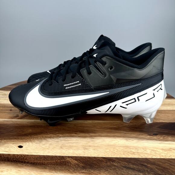 Nike Vapor Edge Elite 360 2 Men\'s Size 13 Black White Football Cleats DA5457-001 main image 4